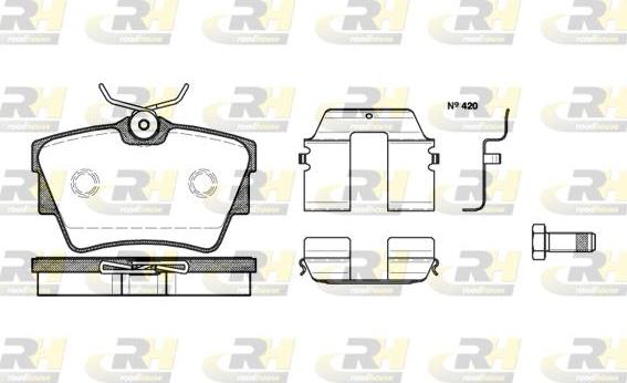 Roadhouse 2591.20 - Kit pastiglie freno, Freno a disco autozon.pro