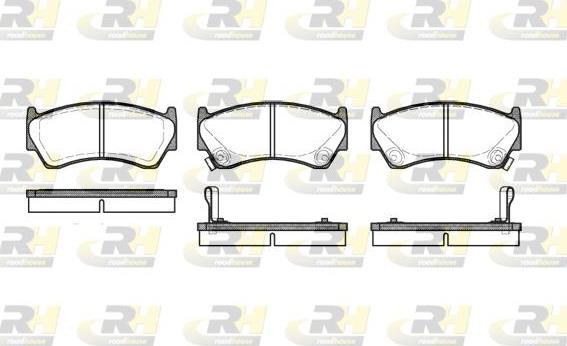 Roadhouse 2592.02 - Kit pastiglie freno, Freno a disco autozon.pro