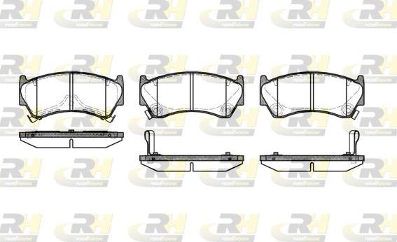 Roadhouse 2592.12 - Kit pastiglie freno, Freno a disco autozon.pro