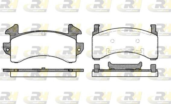 Roadhouse 2543.00 - Kit pastiglie freno, Freno a disco autozon.pro