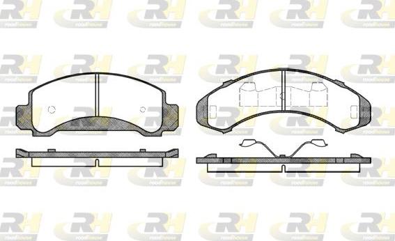 Roadhouse 2550.00 - Kit pastiglie freno, Freno a disco autozon.pro