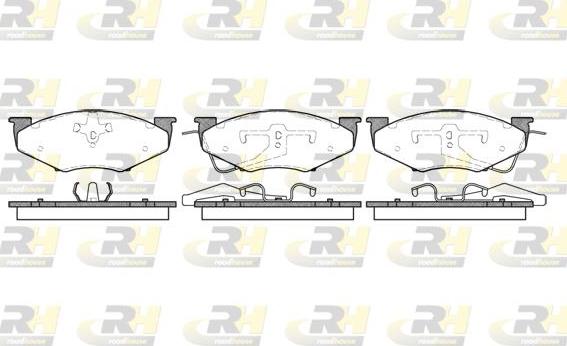 Roadhouse 2551.00 - Kit pastiglie freno, Freno a disco autozon.pro