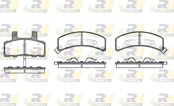 Roadhouse 2552.02 - Kit pastiglie freno, Freno a disco autozon.pro