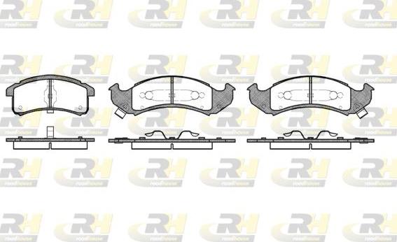 Roadhouse 2569.00 - Kit pastiglie freno, Freno a disco autozon.pro