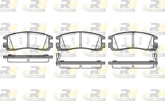 Roadhouse 2566.22 - Kit pastiglie freno, Freno a disco autozon.pro