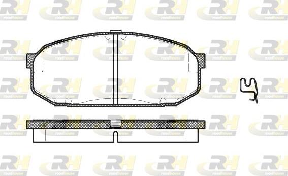 Roadhouse 2504.02 - Kit pastiglie freno, Freno a disco autozon.pro