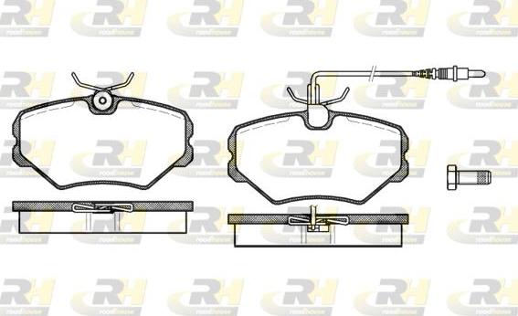 Roadhouse 2500.02 - Kit pastiglie freno, Freno a disco autozon.pro