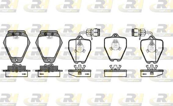 Roadhouse 2508.02 - Kit pastiglie freno, Freno a disco autozon.pro