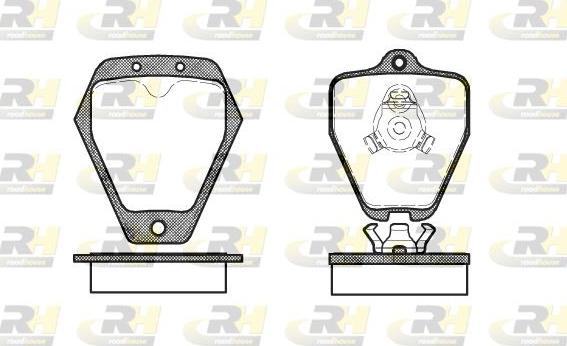 Roadhouse 2508.10 - Kit pastiglie freno, Freno a disco autozon.pro