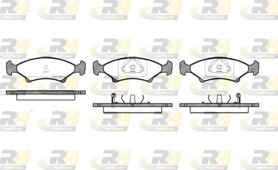 Roadhouse 2502.02 - Kit pastiglie freno, Freno a disco autozon.pro