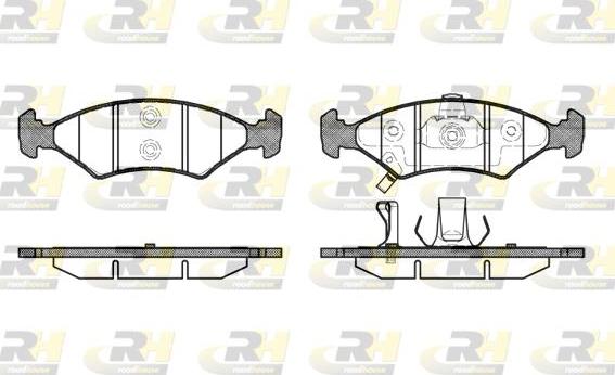 Roadhouse 2502.22 - Kit pastiglie freno, Freno a disco autozon.pro