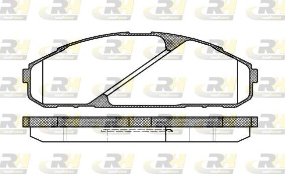 Roadhouse 2507.00 - Kit pastiglie freno, Freno a disco autozon.pro