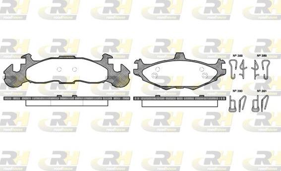 Roadhouse 2519.00 - Kit pastiglie freno, Freno a disco autozon.pro