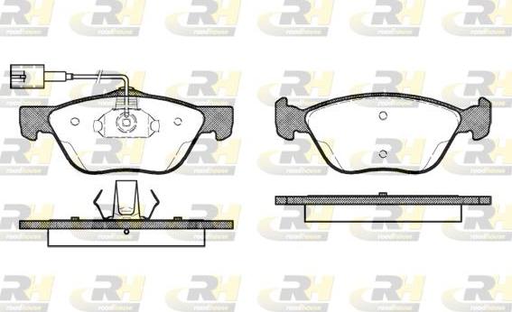 Roadhouse 2589.42 - Kit pastiglie freno, Freno a disco autozon.pro