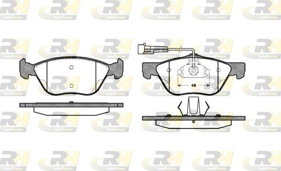 Roadhouse 2589.02 - Kit pastiglie freno, Freno a disco autozon.pro