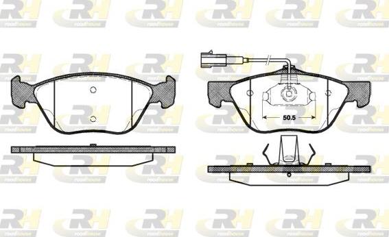 Roadhouse 2589.32 - Kit pastiglie freno, Freno a disco autozon.pro