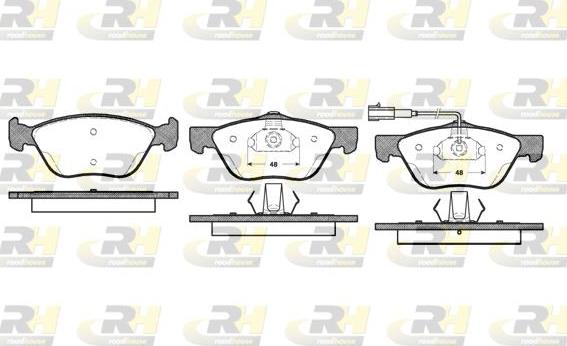 Roadhouse 2589.21 - Kit pastiglie freno, Freno a disco autozon.pro