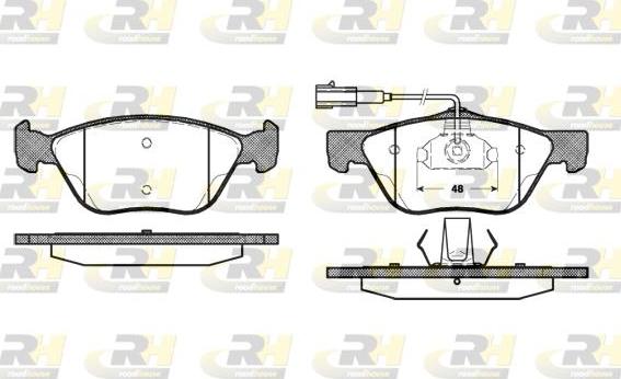 Roadhouse 2589.22 - Kit pastiglie freno, Freno a disco autozon.pro