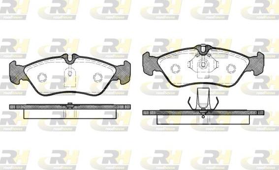 Roadhouse 2580.00 - Kit pastiglie freno, Freno a disco autozon.pro