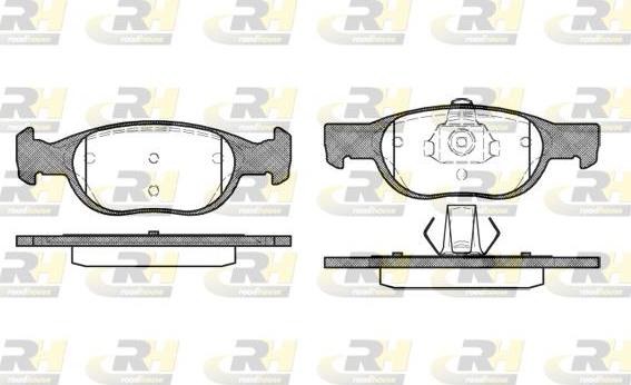 Roadhouse 2588.10 - Kit pastiglie freno, Freno a disco autozon.pro