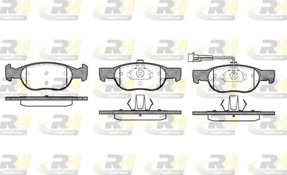 Roadhouse 2588.11 - Kit pastiglie freno, Freno a disco autozon.pro