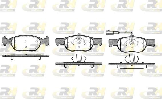 Roadhouse 2588.31 - Kit pastiglie freno, Freno a disco autozon.pro