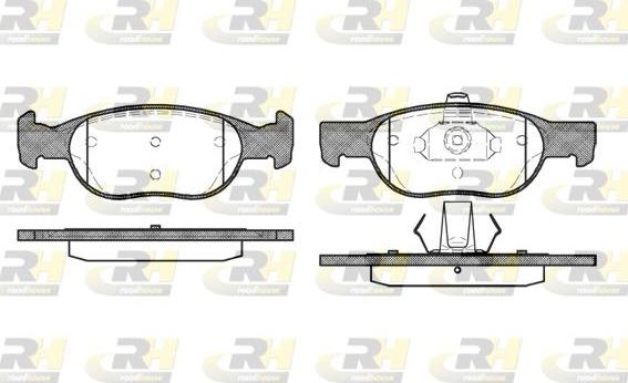 Roadhouse 2588.20 - Kit pastiglie freno, Freno a disco autozon.pro