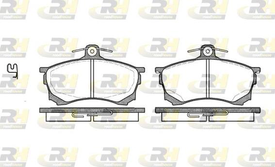 Roadhouse 2582.00 - Kit pastiglie freno, Freno a disco autozon.pro