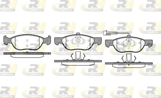 Roadhouse 2587.11 - Kit pastiglie freno, Freno a disco autozon.pro