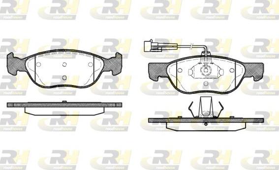 Roadhouse 2587.12 - Kit pastiglie freno, Freno a disco autozon.pro