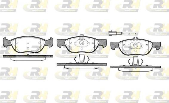 Roadhouse 2587.21 - Kit pastiglie freno, Freno a disco autozon.pro