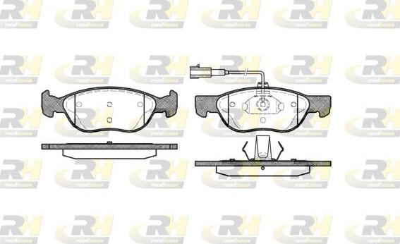 Roadhouse 2587.22 - Kit pastiglie freno, Freno a disco autozon.pro