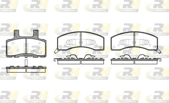 Roadhouse 2530.02 - Kit pastiglie freno, Freno a disco autozon.pro