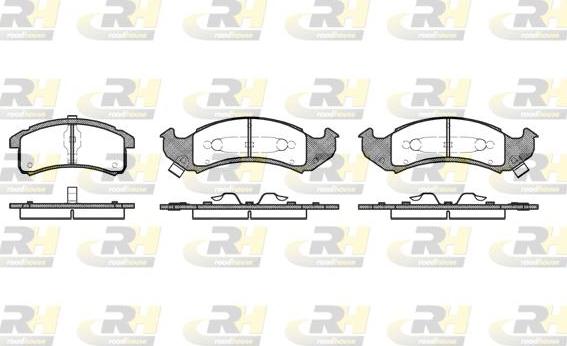 Roadhouse 2537.02 - Kit pastiglie freno, Freno a disco autozon.pro