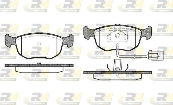 Roadhouse 2575.02 - Kit pastiglie freno, Freno a disco autozon.pro