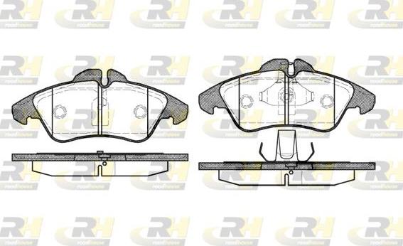 Roadhouse 2578.00 - Kit pastiglie freno, Freno a disco autozon.pro