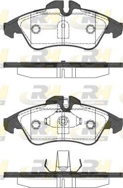 Roadhouse 2578.10 - Kit pastiglie freno, Freno a disco autozon.pro