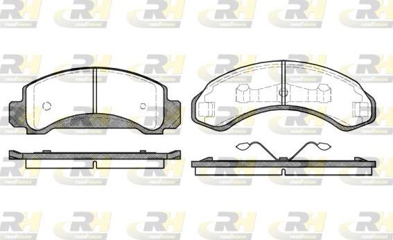 Roadhouse 2572.00 - Kit pastiglie freno, Freno a disco autozon.pro