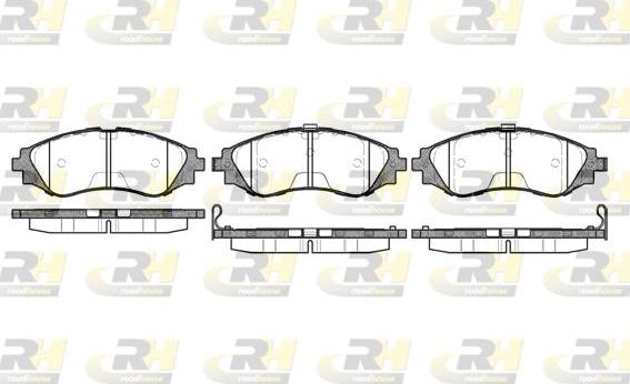 Roadhouse 2645.12 - Kit pastiglie freno, Freno a disco autozon.pro