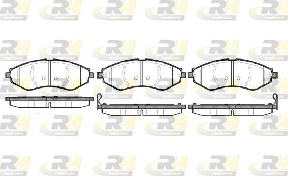 Roadhouse 2645.22 - Kit pastiglie freno, Freno a disco autozon.pro