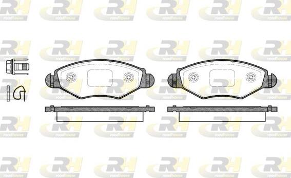 Roadhouse 2643.20 - Kit pastiglie freno, Freno a disco autozon.pro