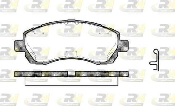 Roadhouse 2647.02 - Kit pastiglie freno, Freno a disco autozon.pro