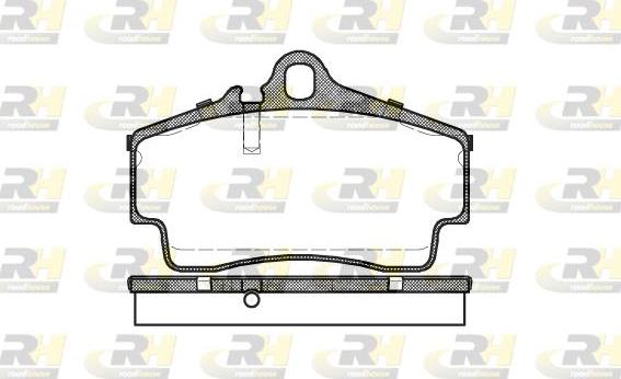 Roadhouse 2654.00 - Kit pastiglie freno, Freno a disco autozon.pro