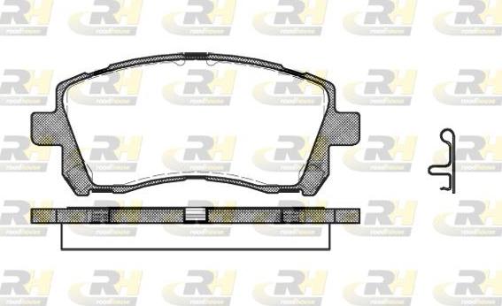 Roadhouse 2655.02 - Kit pastiglie freno, Freno a disco autozon.pro