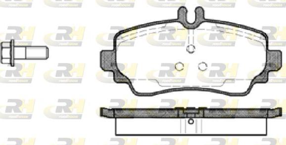 Roadhouse 2650.00 - Kit pastiglie freno, Freno a disco autozon.pro