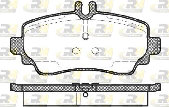 Roadhouse 2650.02 - Kit pastiglie freno, Freno a disco autozon.pro