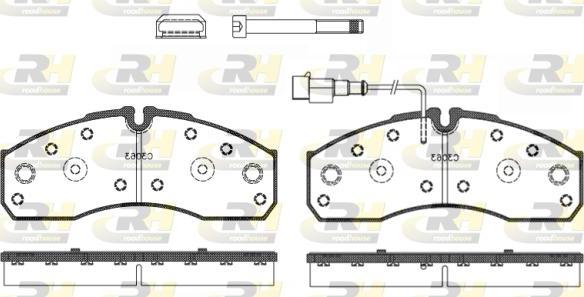 Roadhouse 2651.42 - Kit pastiglie freno, Freno a disco autozon.pro