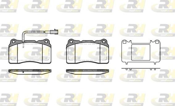 Roadhouse 2666.51 - Kit pastiglie freno, Freno a disco autozon.pro