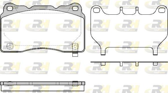 Roadhouse 2666.64 - Kit pastiglie freno, Freno a disco autozon.pro