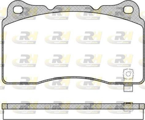 Roadhouse 2666.04 - Kit pastiglie freno, Freno a disco autozon.pro